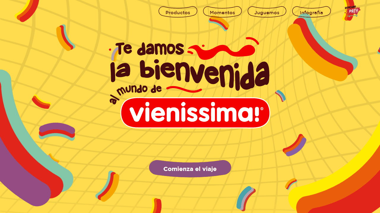 Screenshot of the Vieníssima website